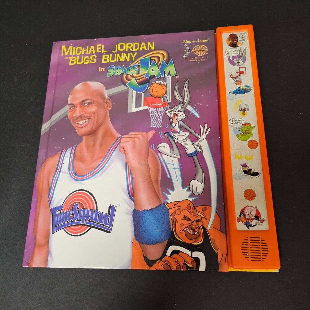 Space Jam 1996 Play-a-Sound Book, Michael Jordan, Bugs Bunny Warner Brothers